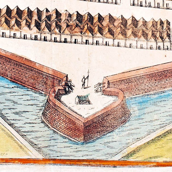 Zamoscium, Civitates Orbis Terrarum – najstarszy widok Zamościa