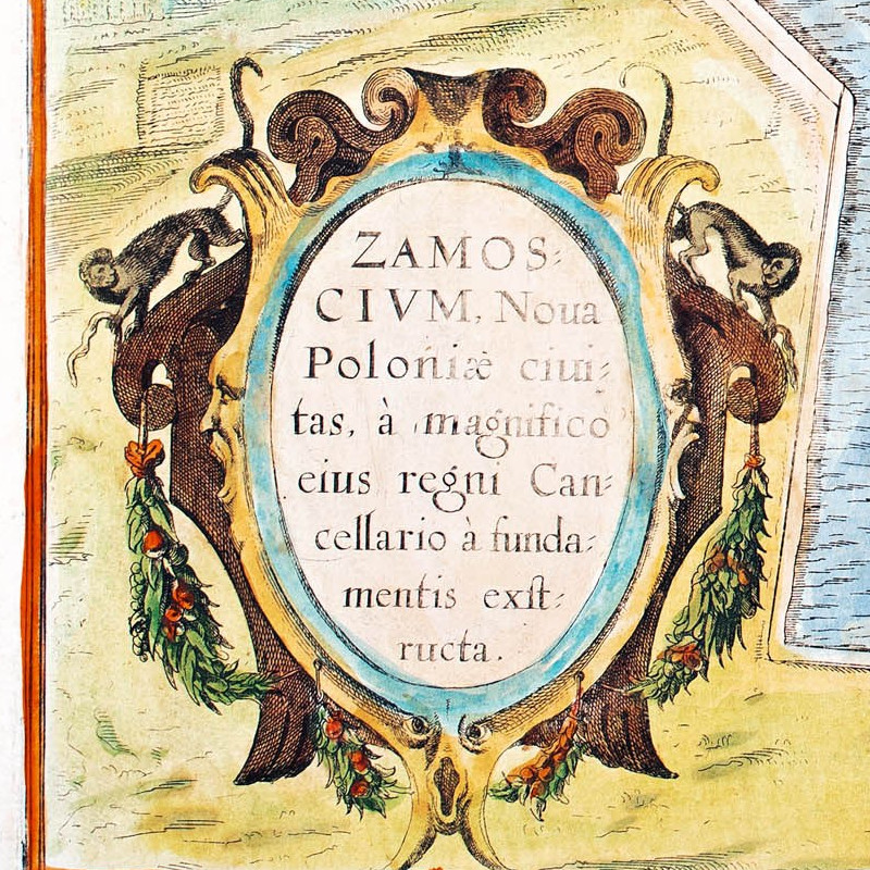 Zamoscium, Civitates Orbis Terrarum – najstarszy widok Zamościa